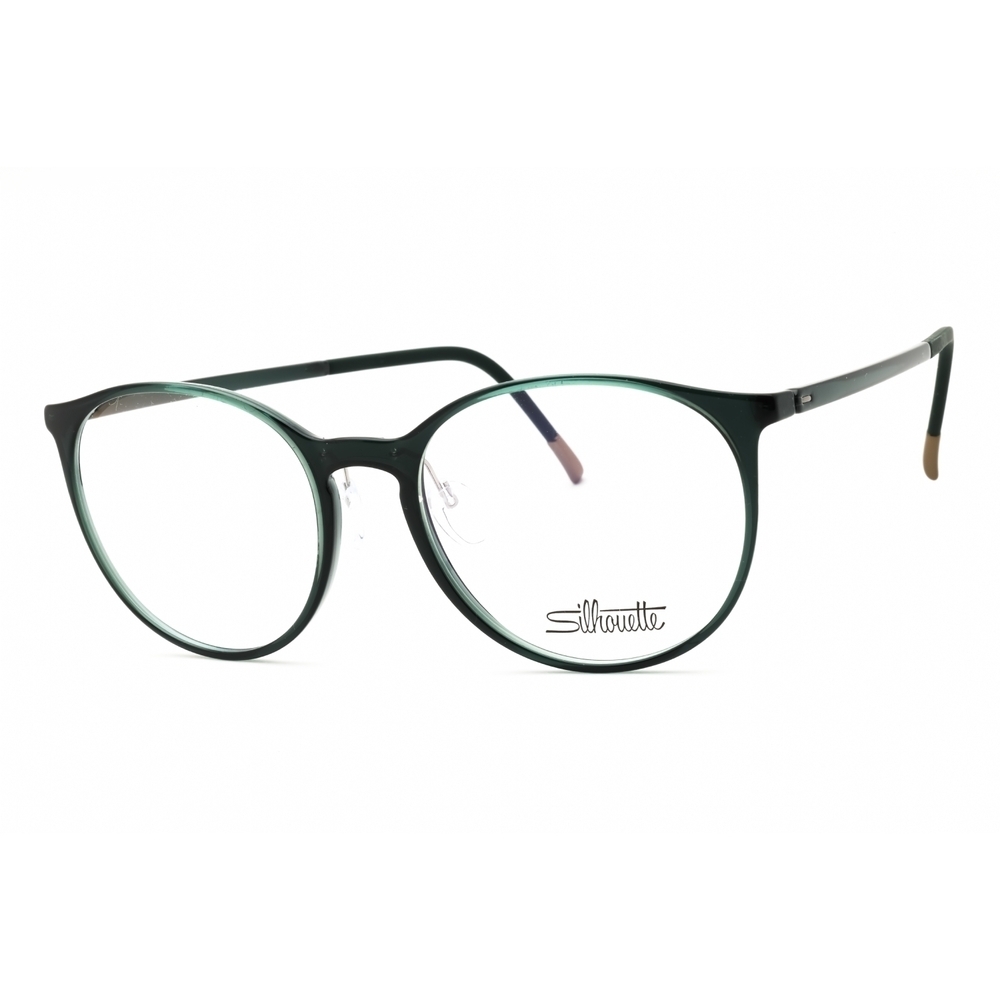 NWT Silhouette SPX Illusion Fullrim 2936/75 Black Pine Round 52mm Eyeglasses